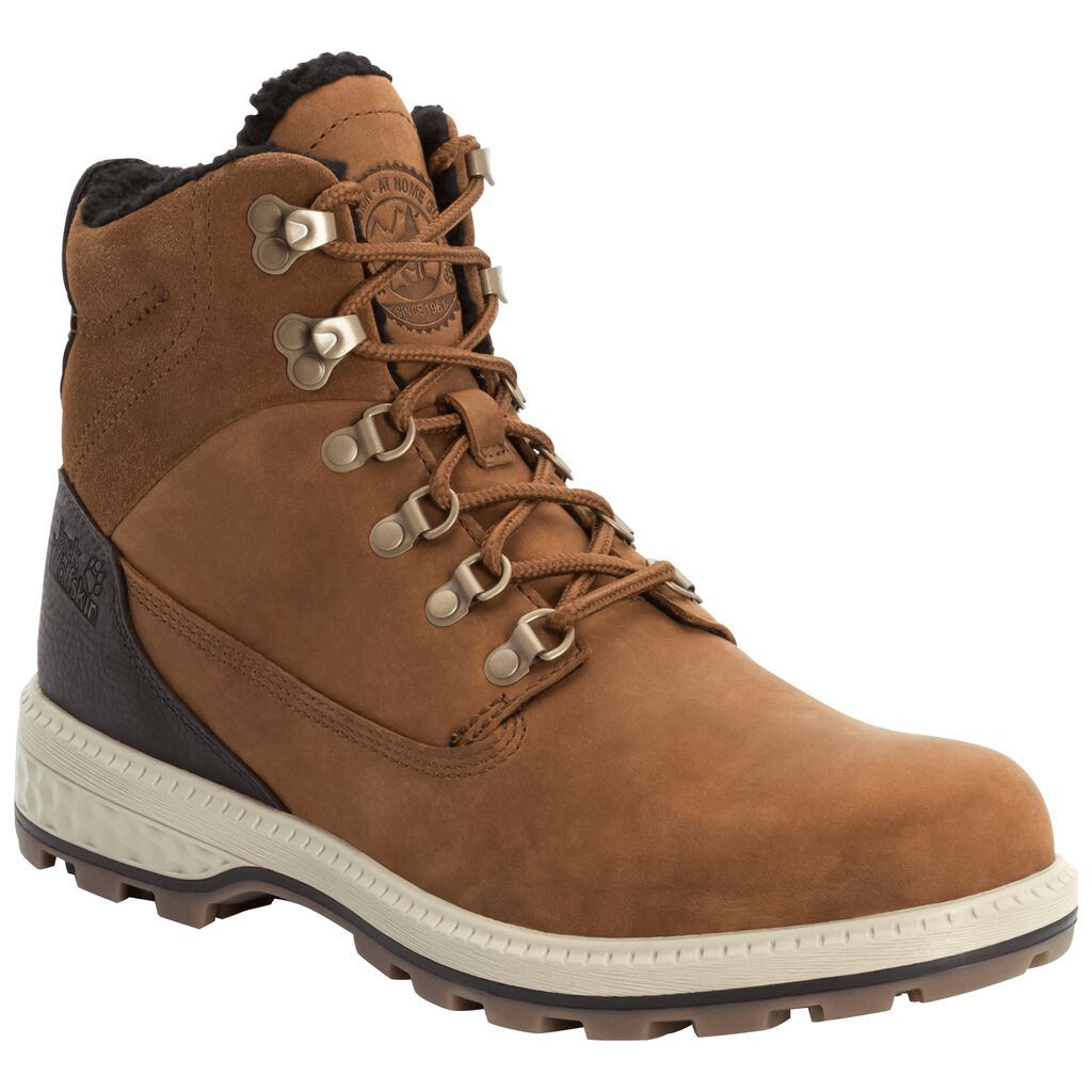 Jack Wolfskin JACK WT MID Chaussures Homme Marron/Blanche - UEOFVPN-03